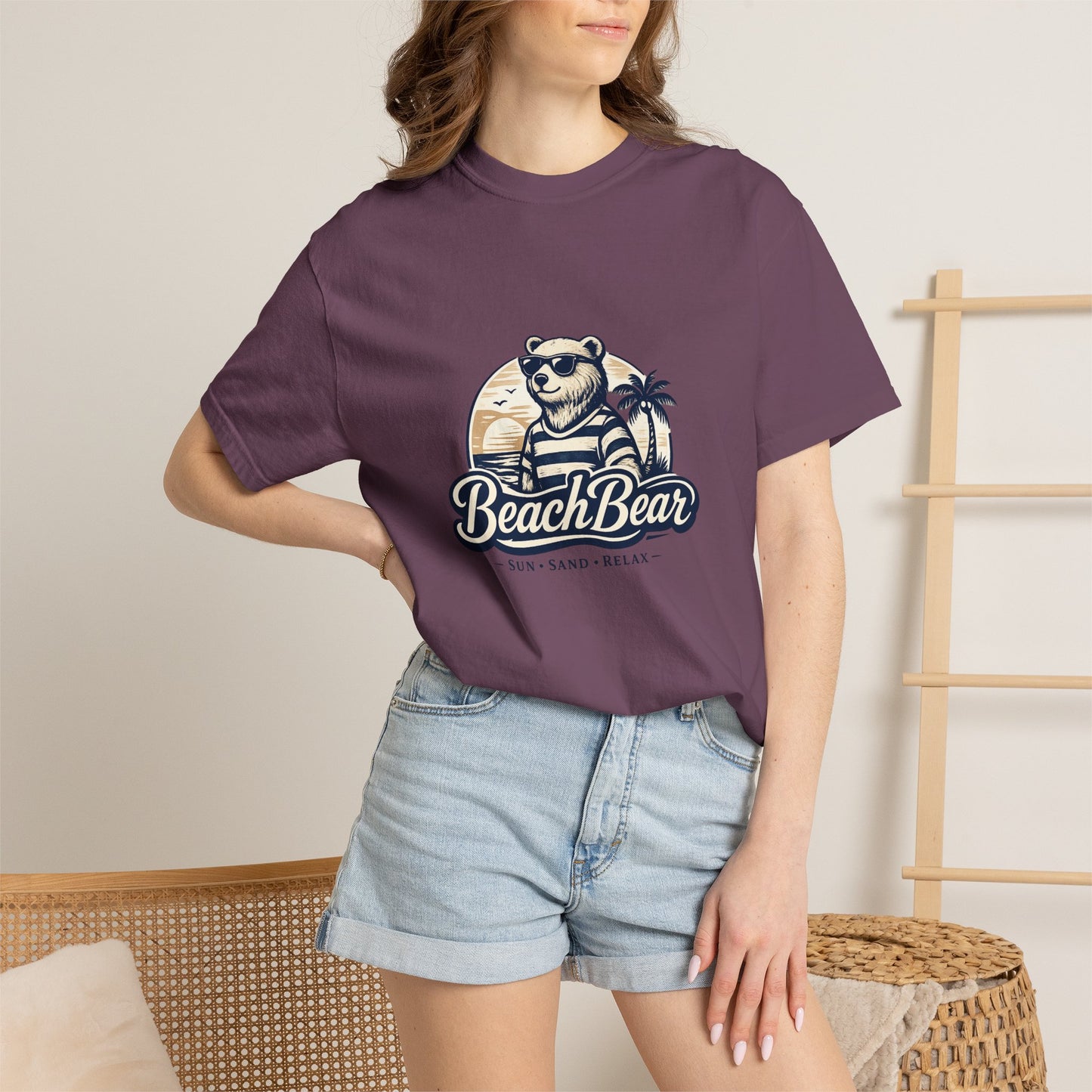 Beach Bear T-Shirt — Retro Sunglasses Bear Graphic Tee