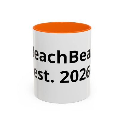 Beach Bear Est. 2024 Accent Coffee Mug