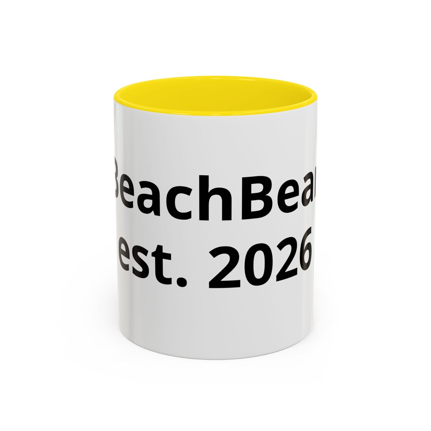 Beach Bear Est. 2024 Accent Coffee Mug