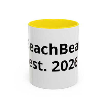 Beach Bear Est. 2024 Accent Coffee Mug