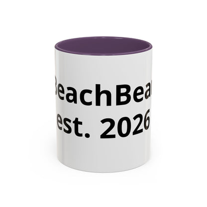 Beach Bear Est. 2024 Accent Coffee Mug