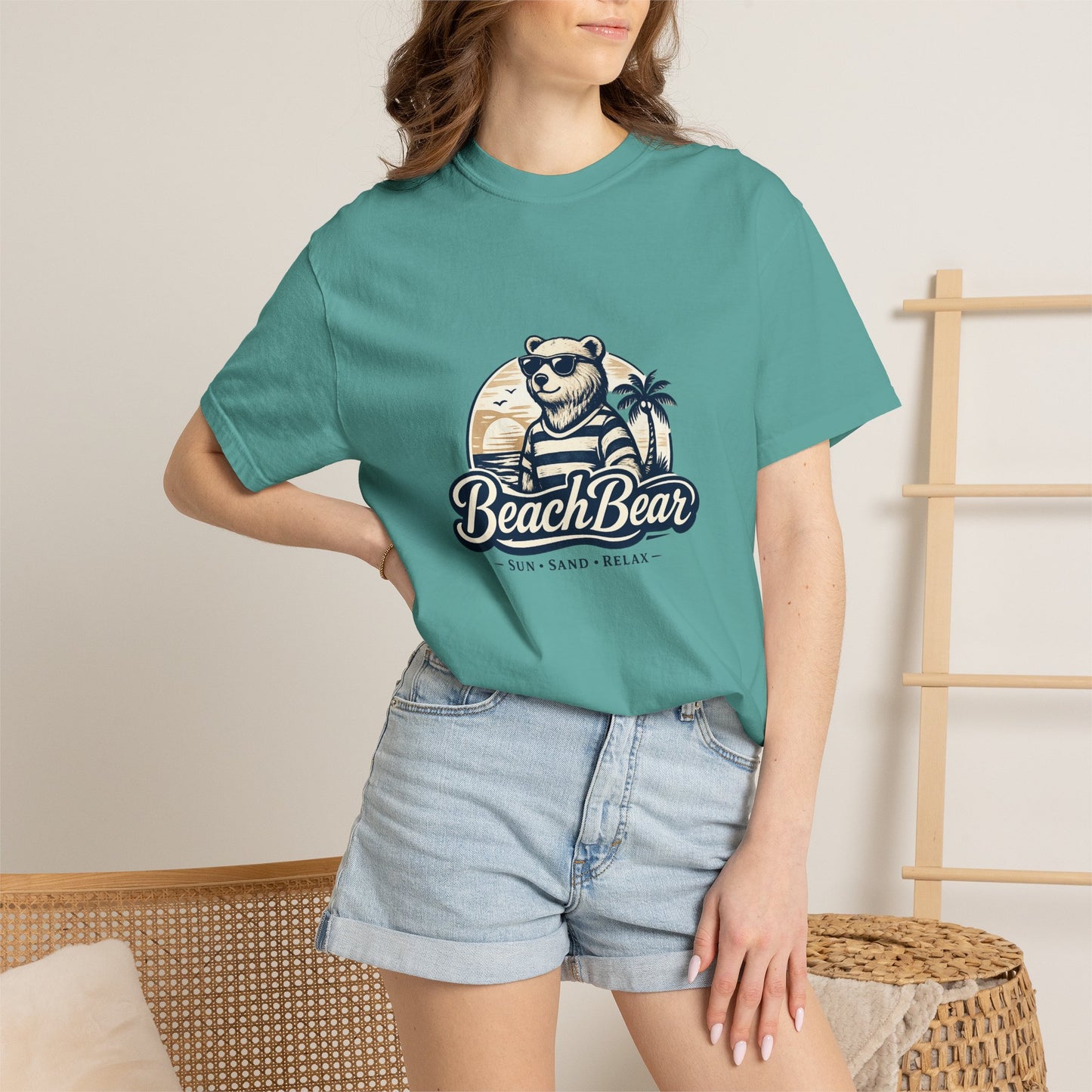 Beach Bear T-Shirt — Retro Sunglasses Bear Graphic Tee