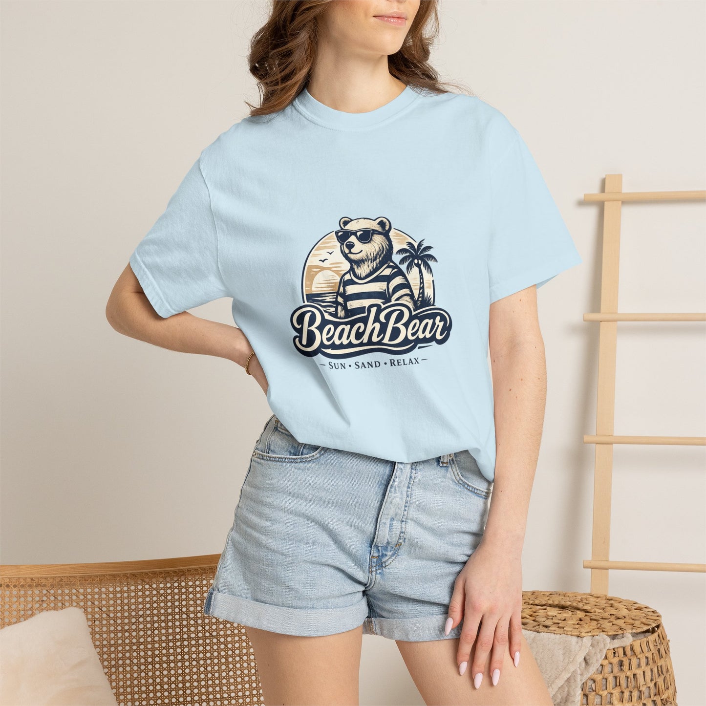 Beach Bear T-Shirt — Retro Sunglasses Bear Graphic Tee