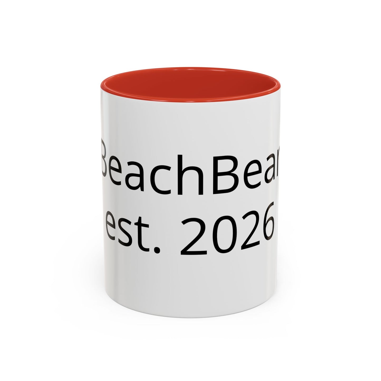 Beach Bear Est. 2024 Accent Coffee Mug