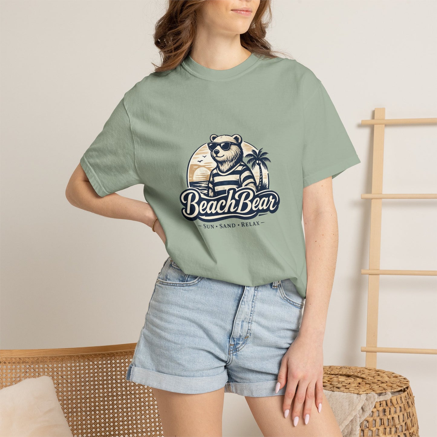 Beach Bear T-Shirt — Retro Sunglasses Bear Graphic Tee