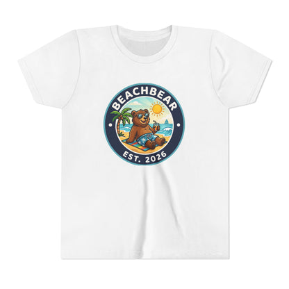 Youth Tee – "Beachbear" Summer Surf Cartoon (TikTok | Est. 2024)