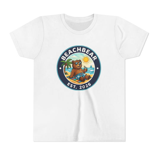 Youth Tee – "Beachbear" Summer Surf Cartoon (TikTok | Est. 2024)