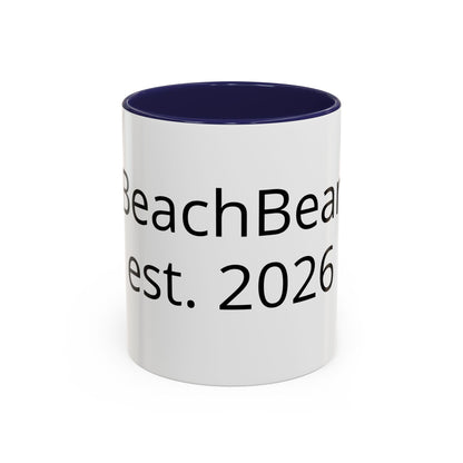 Beach Bear Est. 2024 Accent Coffee Mug