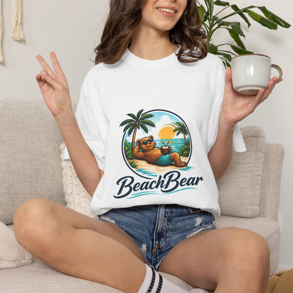 Beachbear Character T-Shirt — Viral TikTok Art Tee
