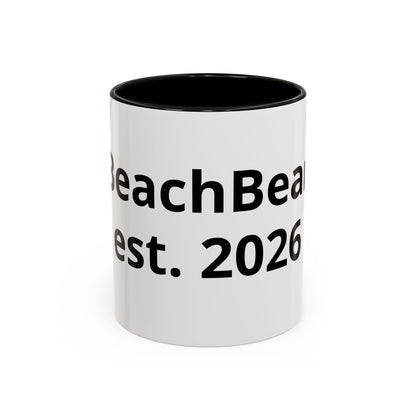 Beach Bear Est. 2024 Accent Coffee Mug