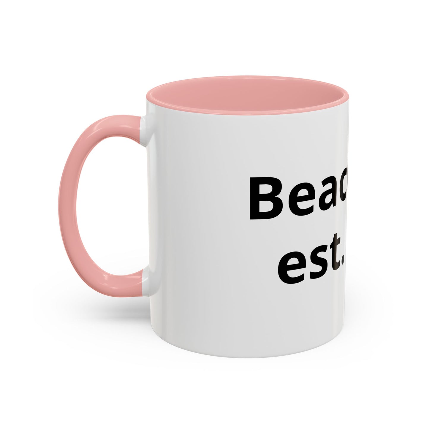 Beach Bear Est. 2024 Accent Coffee Mug