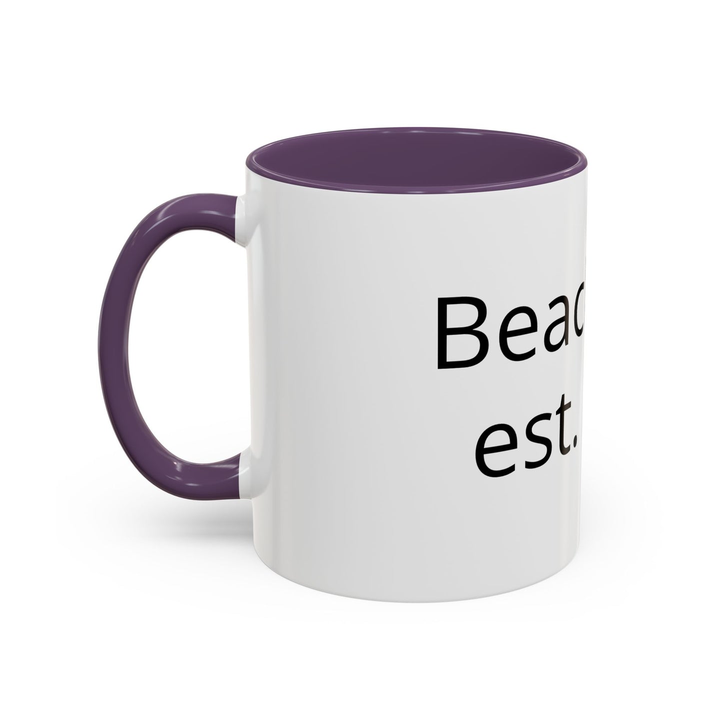 Beach Bear Est. 2024 Accent Coffee Mug