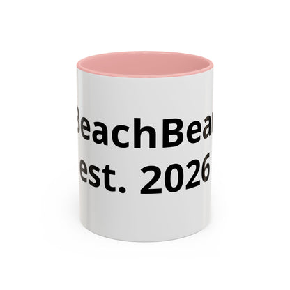 Beach Bear Est. 2024 Accent Coffee Mug