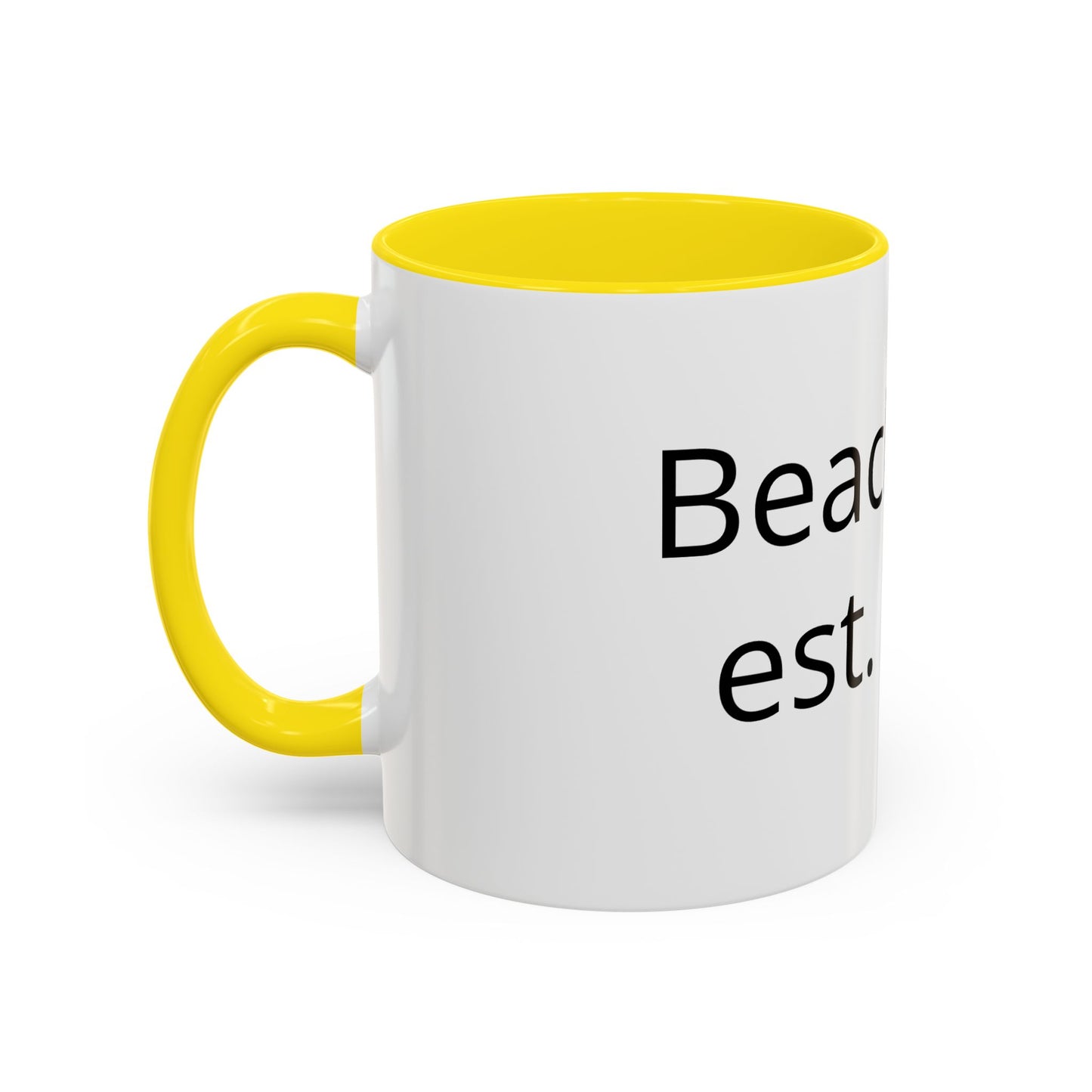 Beach Bear Est. 2024 Accent Coffee Mug