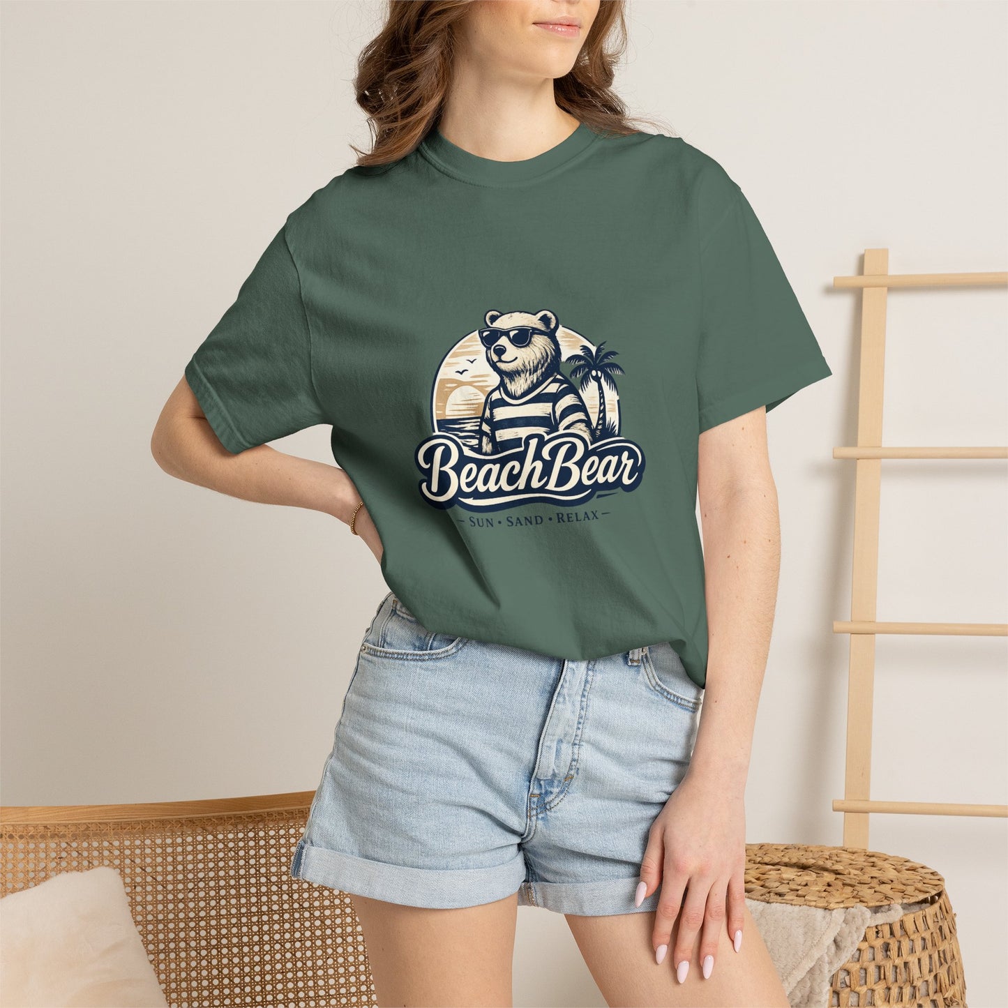 Beach Bear T-Shirt — Retro Sunglasses Bear Graphic Tee