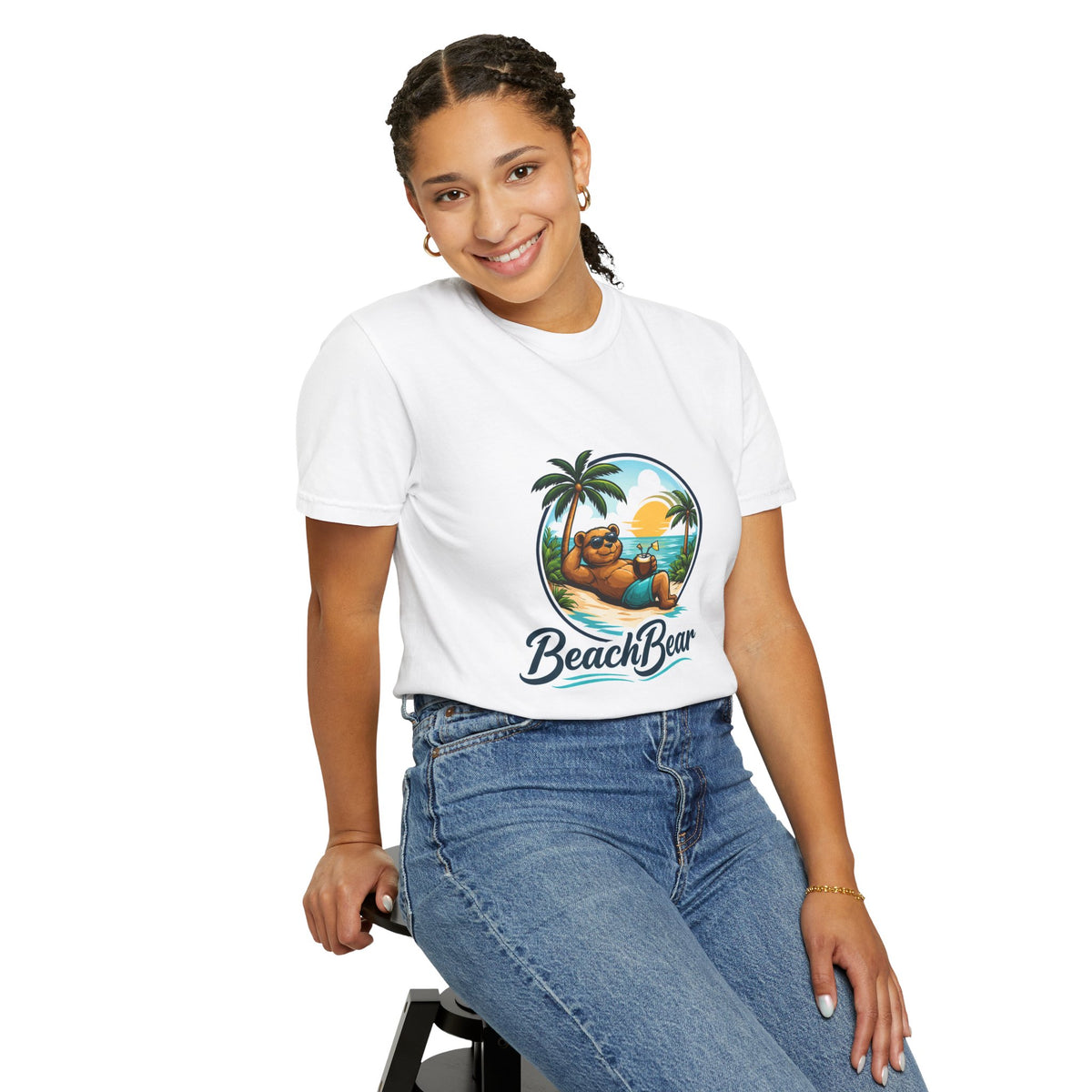 Beachbear Character T-Shirt — Viral TikTok Art Tee