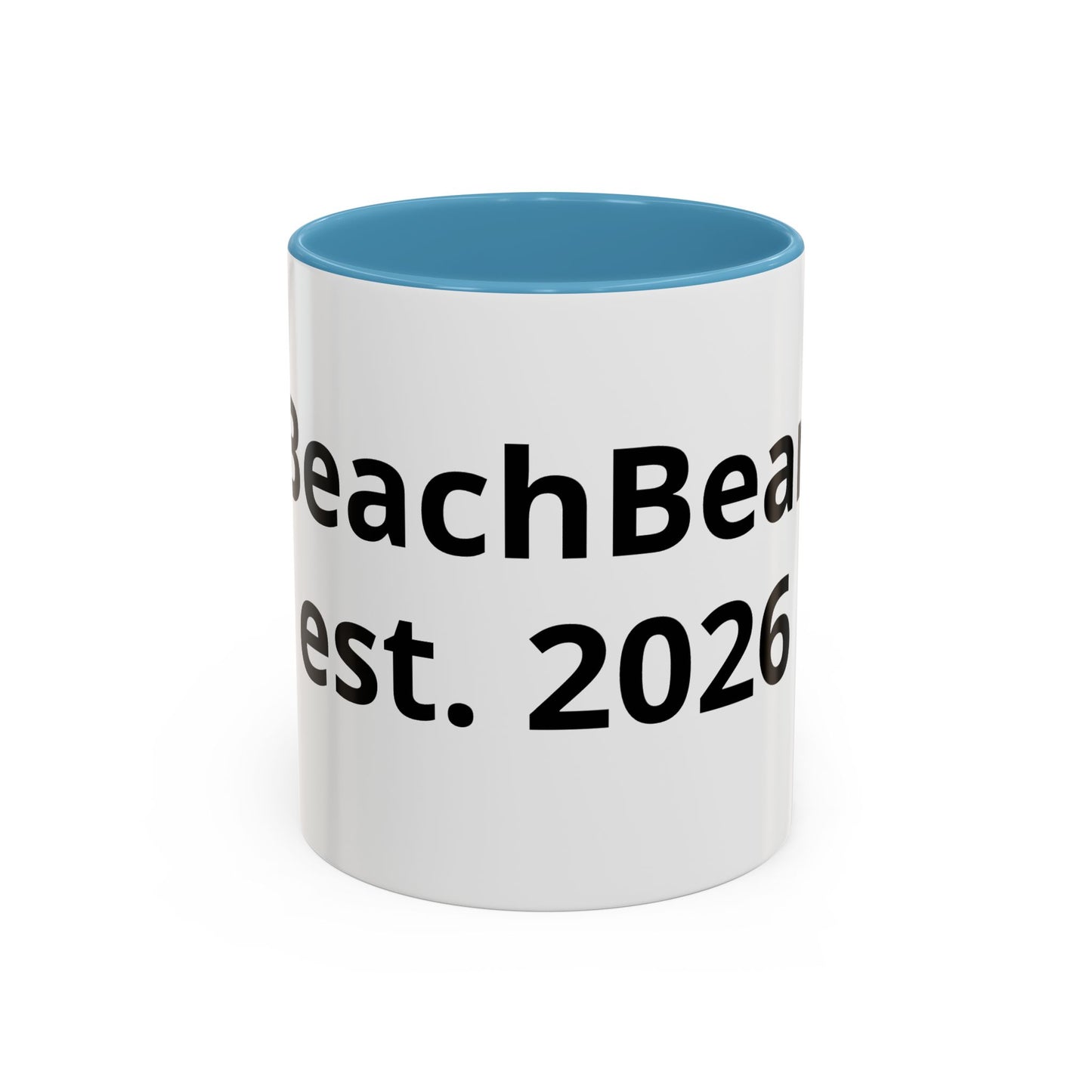 Beach Bear Est. 2024 Accent Coffee Mug