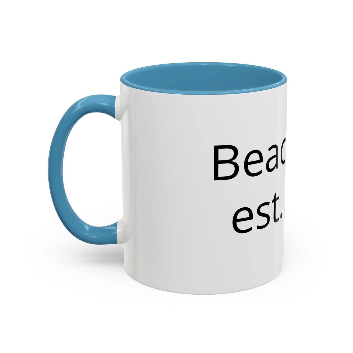 Beach Bear Est. 2024 Accent Coffee Mug