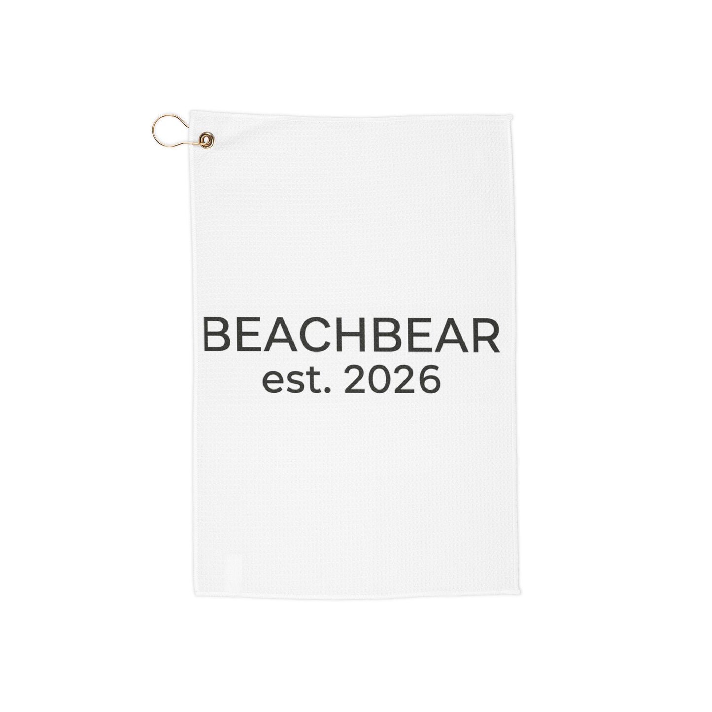 Golf Towel — BEACHBEAR est. 2026 Personalized Golf Accessory