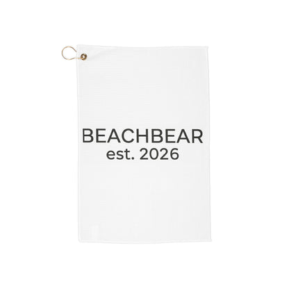 Golf Towel — BEACHBEAR est. 2026 Personalized Golf Accessory