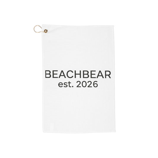 Golf Towel — BEACHBEAR est. 2026 Personalized Golf Accessory