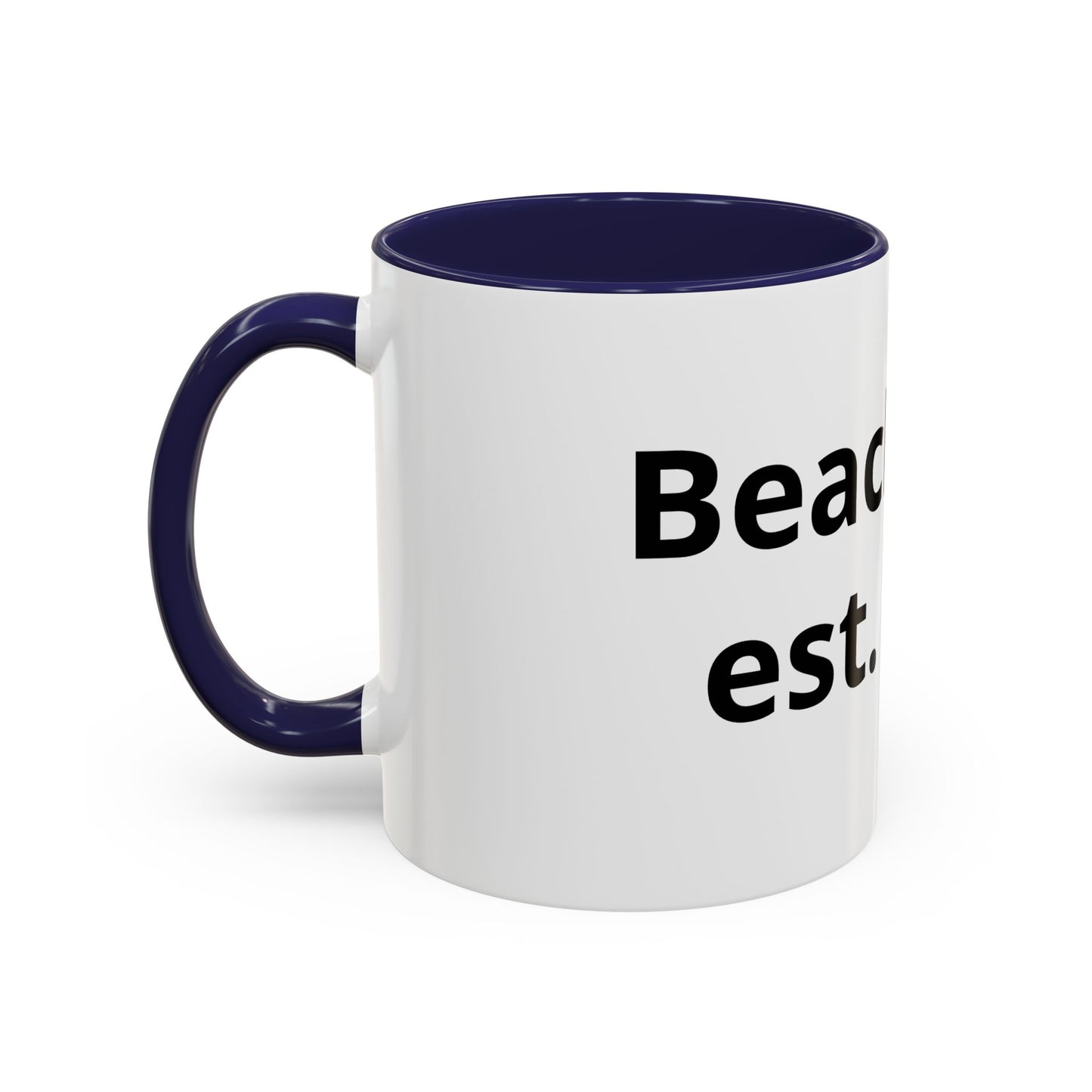 Beach Bear Est. 2024 Accent Coffee Mug