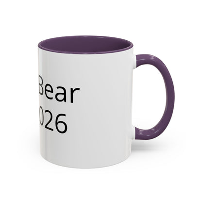 Beach Bear Est. 2024 Accent Coffee Mug